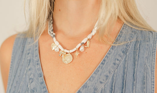 Charms Scarf Necklace